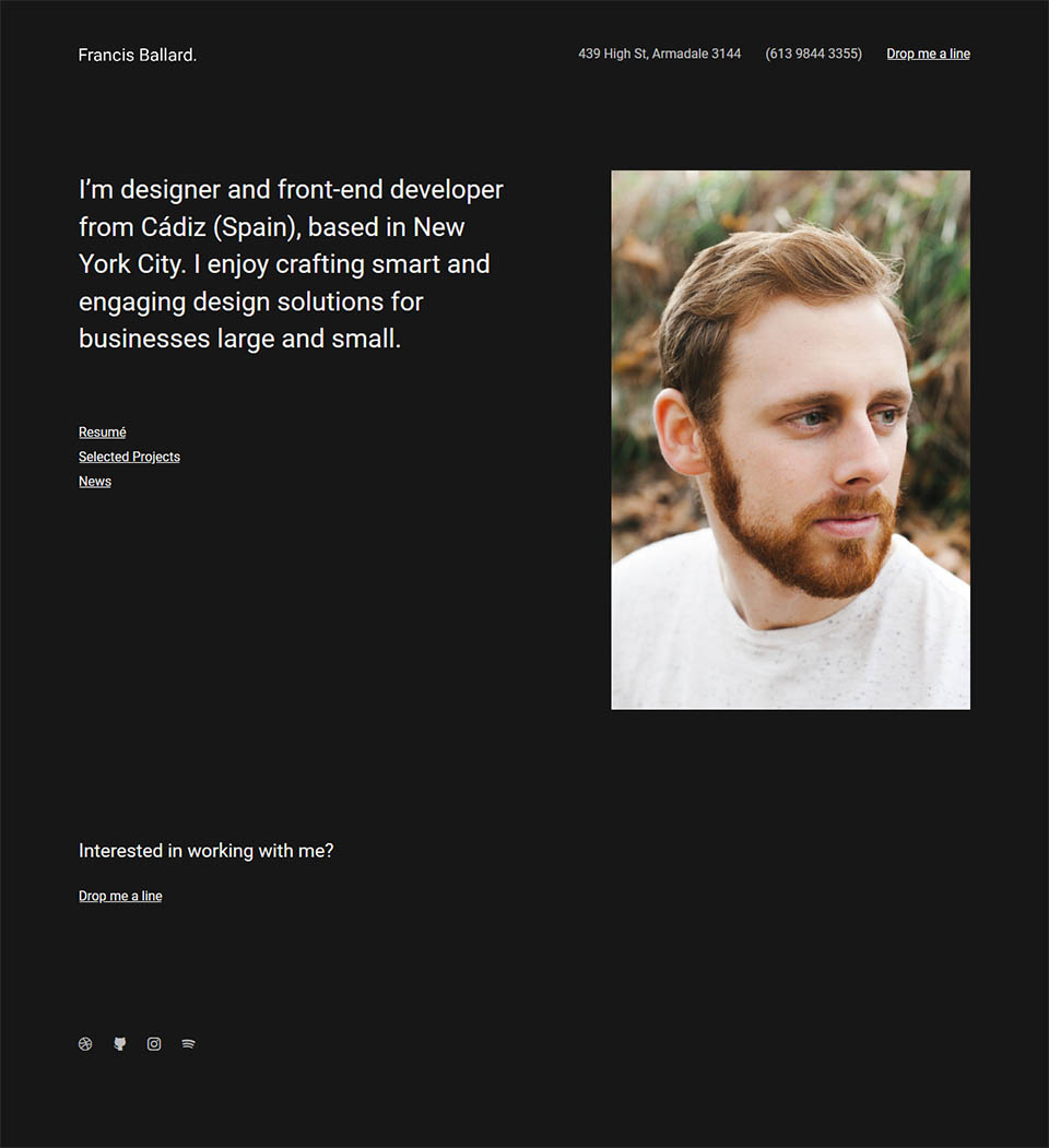 WordPress template ThemeForest Ballard