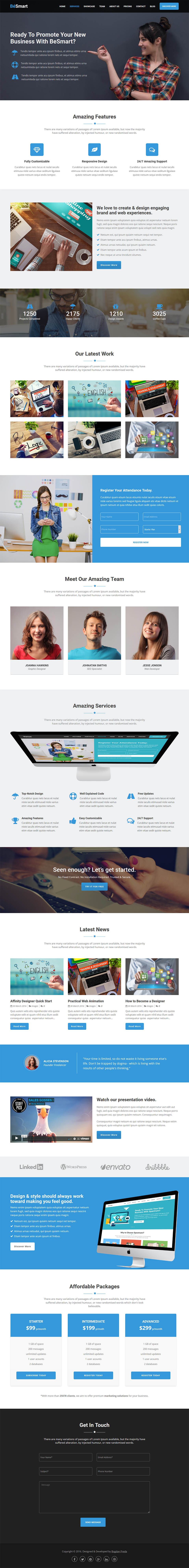 WordPress template ThemeForest BeSmart High