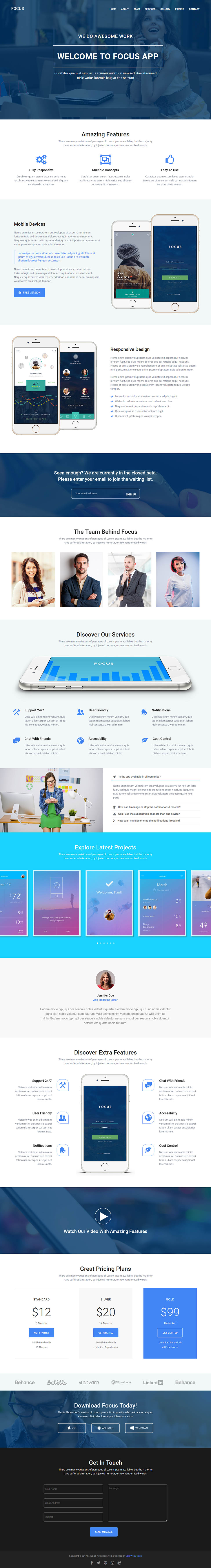 WordPress template ThemeForest Focus High