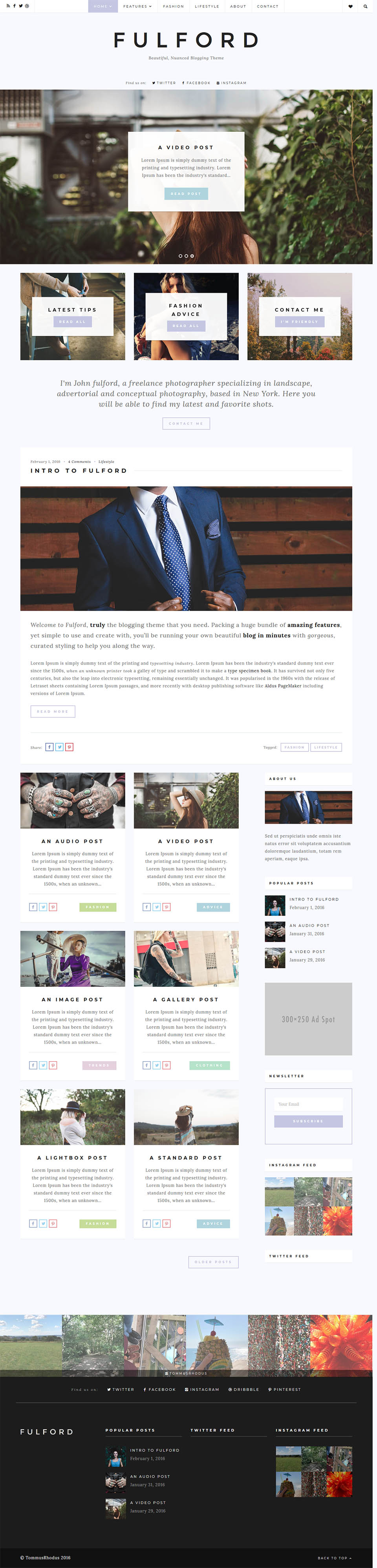 WordPress template ThemeForest Fulford