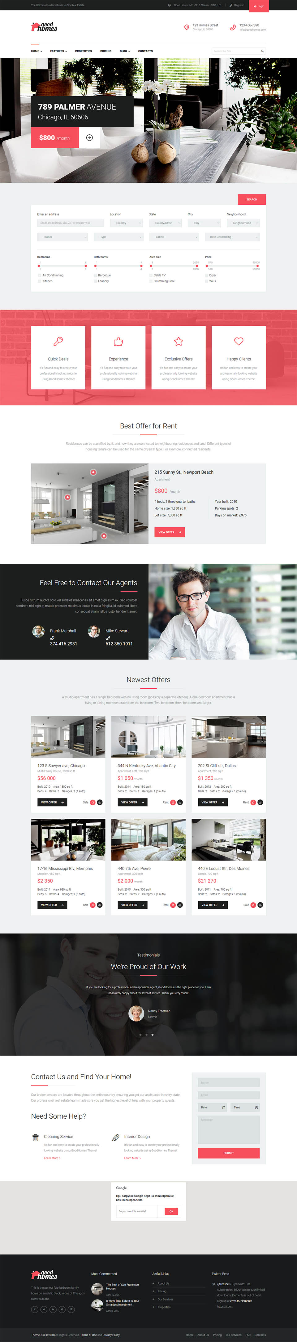 WordPress template ThemeForest Good Homes