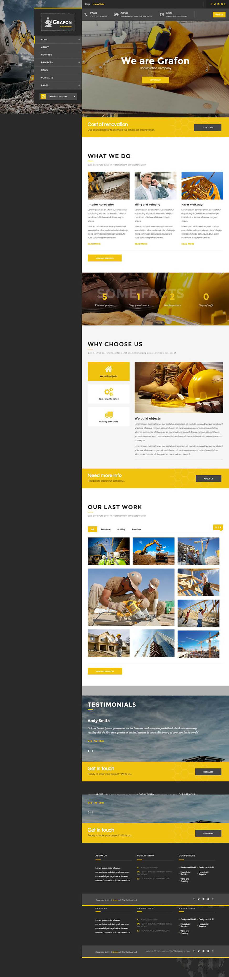 WordPress template ThemeForest Grafon