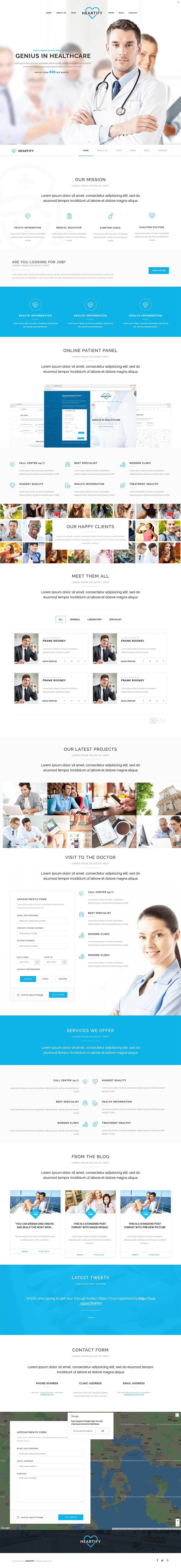 WordPress template ThemeForest Heartify