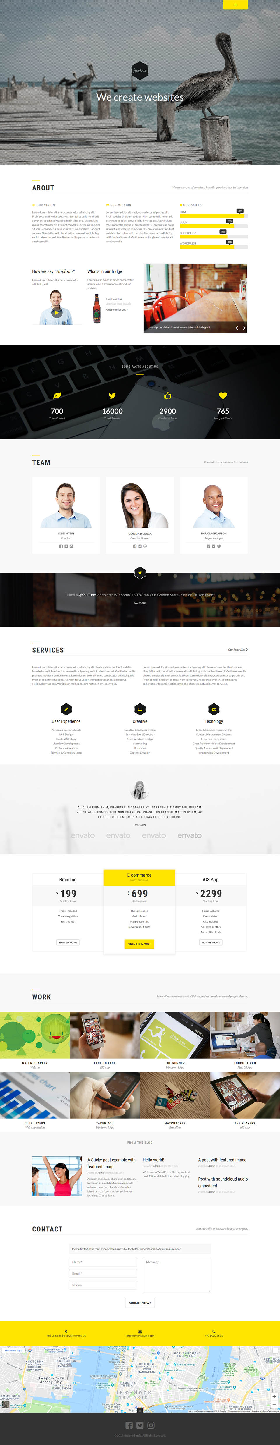 WordPress template ThemeForest Heylone