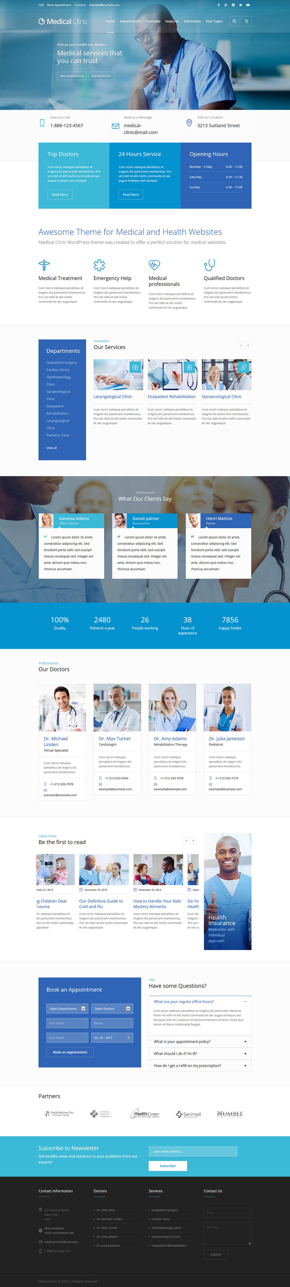 WordPress template ThemeForest Medical Clinic