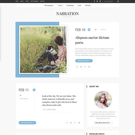 ThemeForest Narration