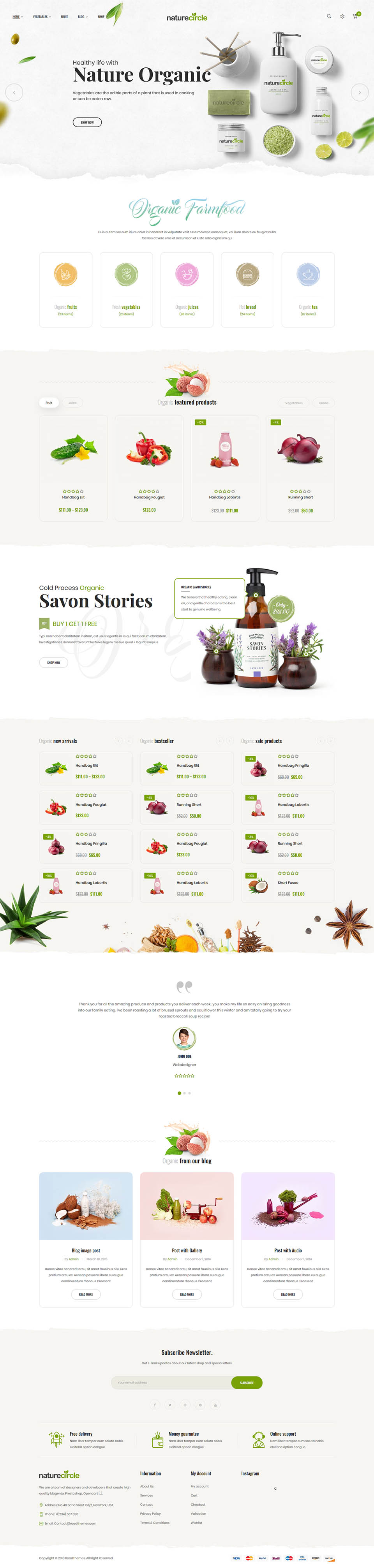 WordPress template ThemeForest NatureCircle