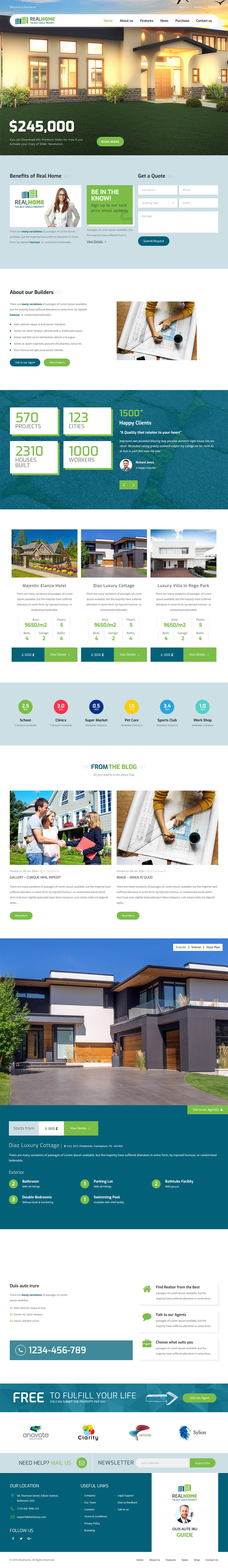 WordPress template ThemeForest Single Property