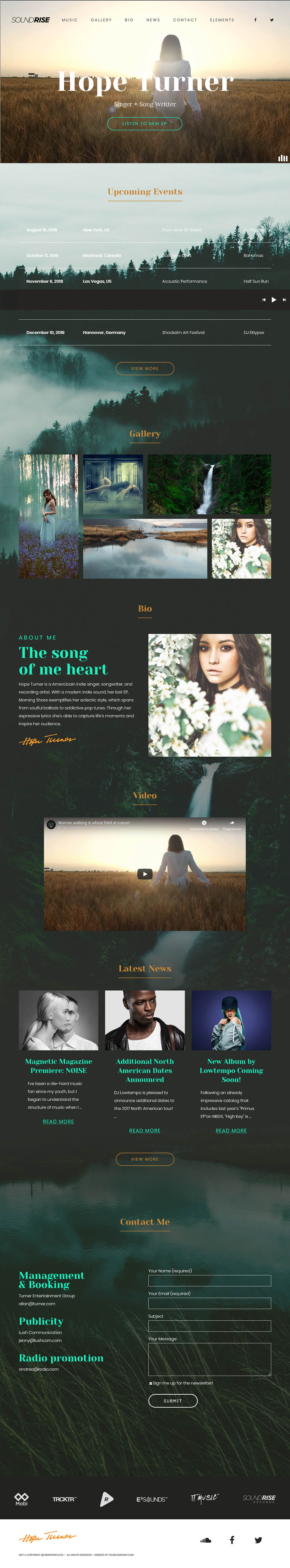 WordPress template ThemeForest SoundRise