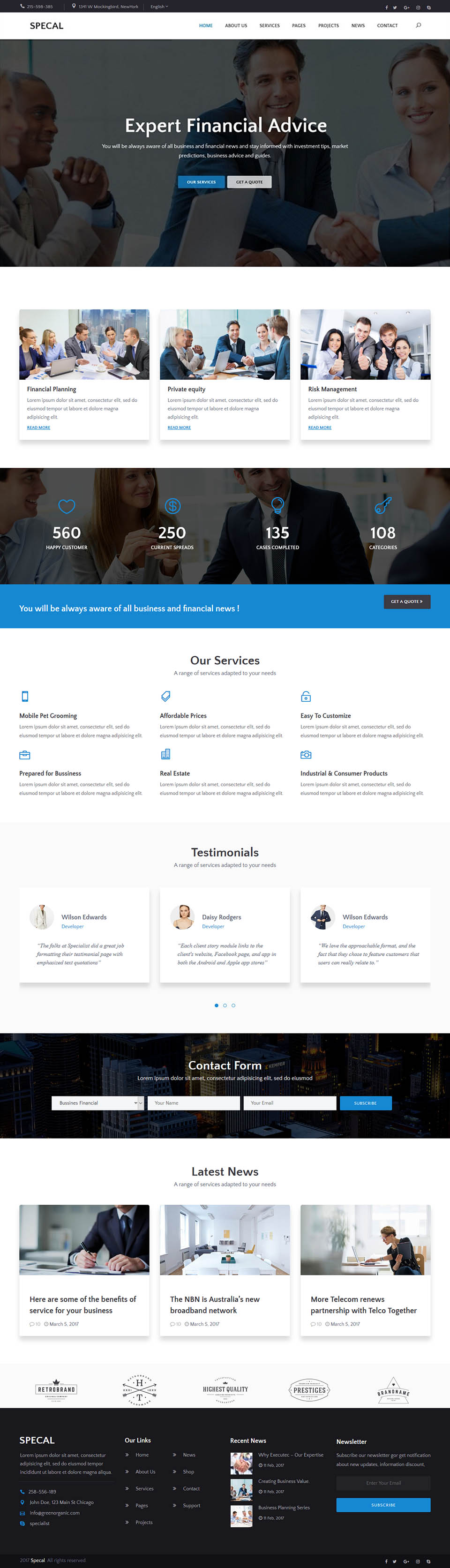 WordPress template ThemeForest Specal