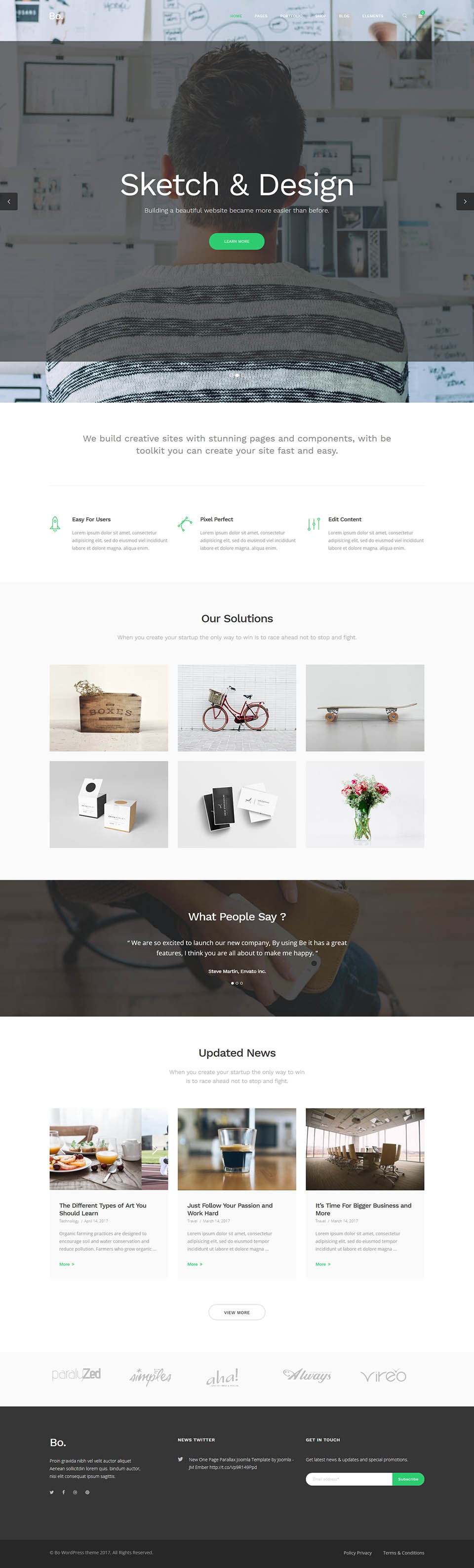 WordPress template ThemeForest BoTheme