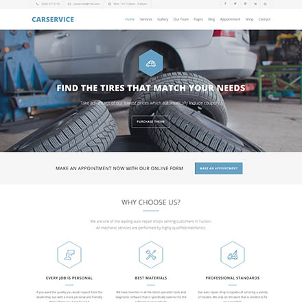 ThemeForest Car Service