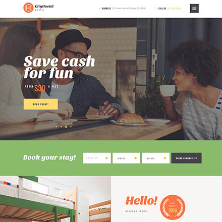 ThemeForest City Hostel