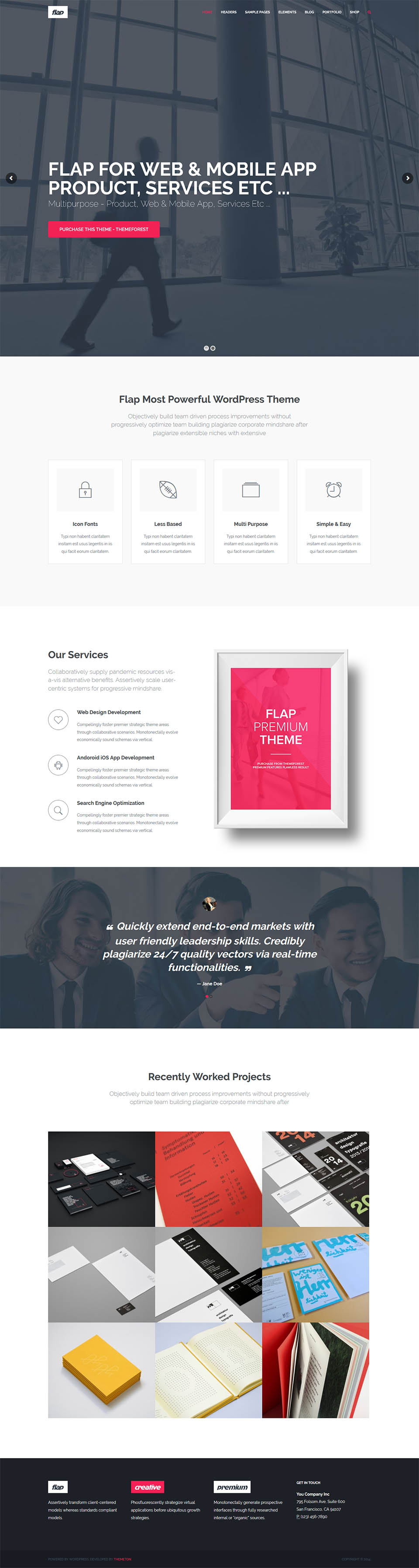 WordPress template ThemeForest FLAP