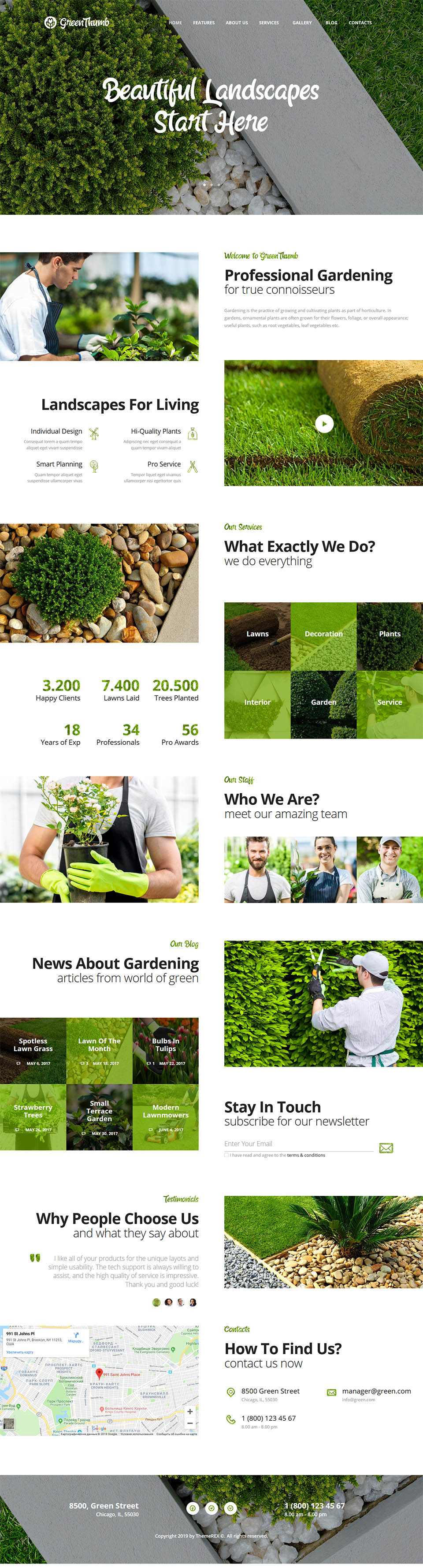 WordPress template ThemeForest Green Thumb