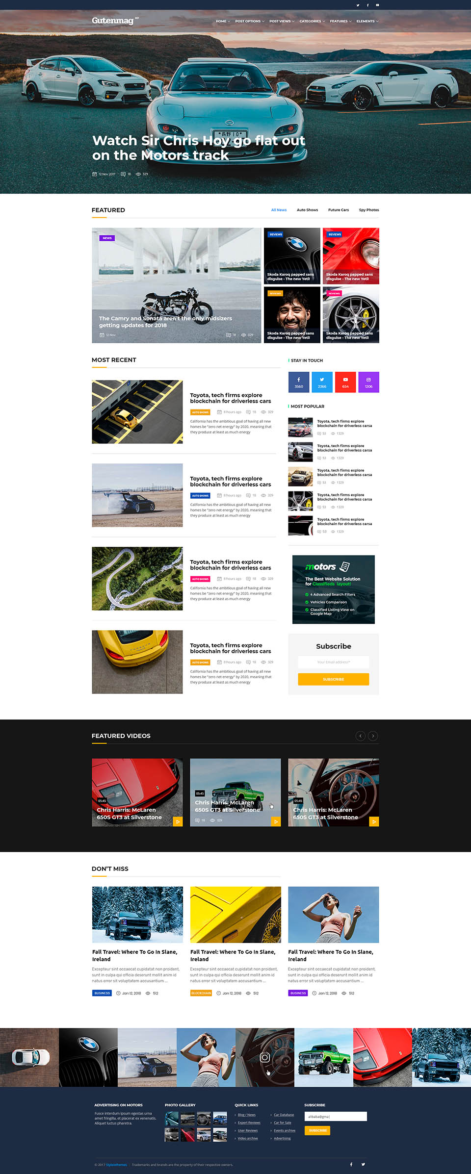 WordPress template ThemeForest Gutenmag