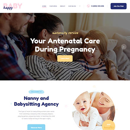 ThemeForest Happy Baby