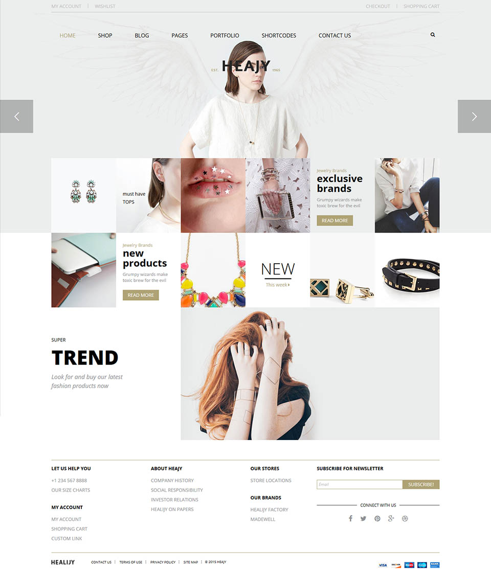 WordPress template ThemeForest Heajy