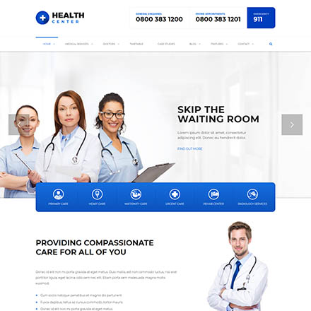 ThemeForest Health Center