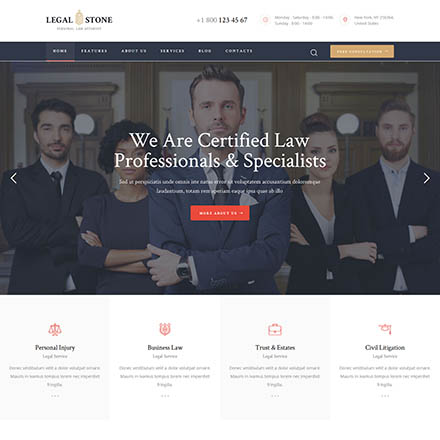 ThemeForest Legal Stone