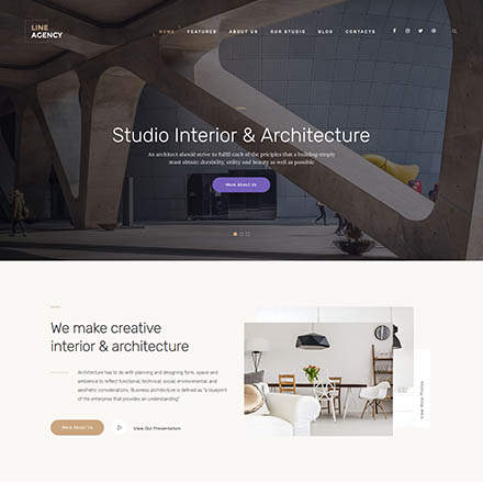 ThemeForest Line Agency