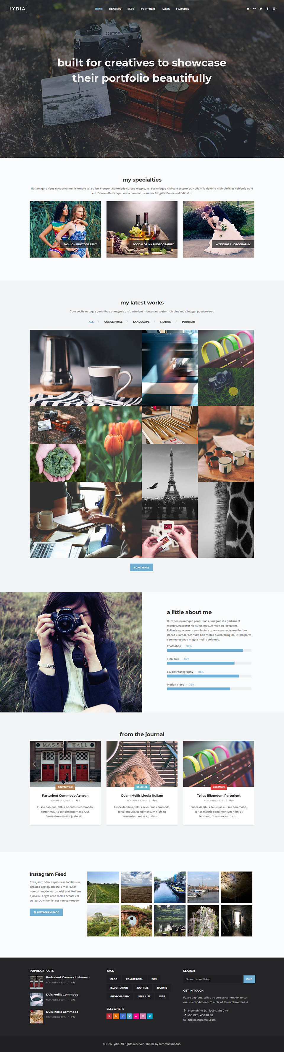 WordPress template ThemeForest Lydia