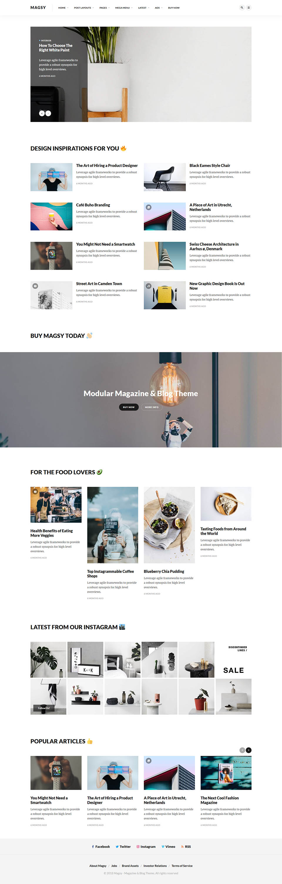 WordPress template ThemeForest Magsy