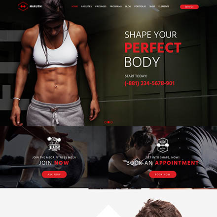 ThemeForest Maruthi Fitness