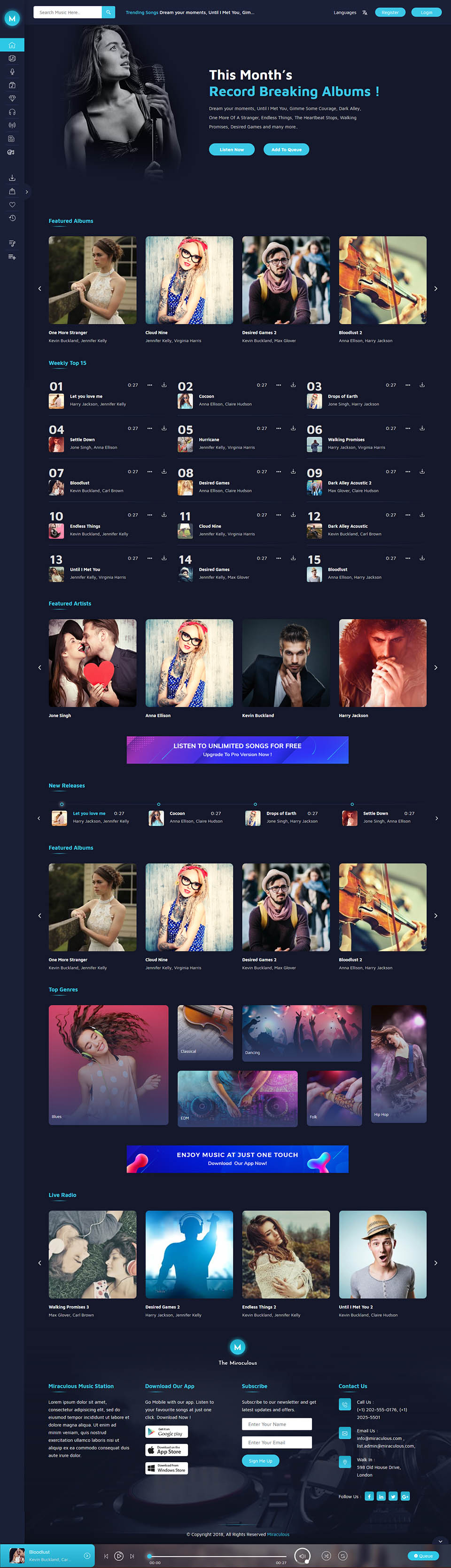 WordPress template ThemeForest Miraculous