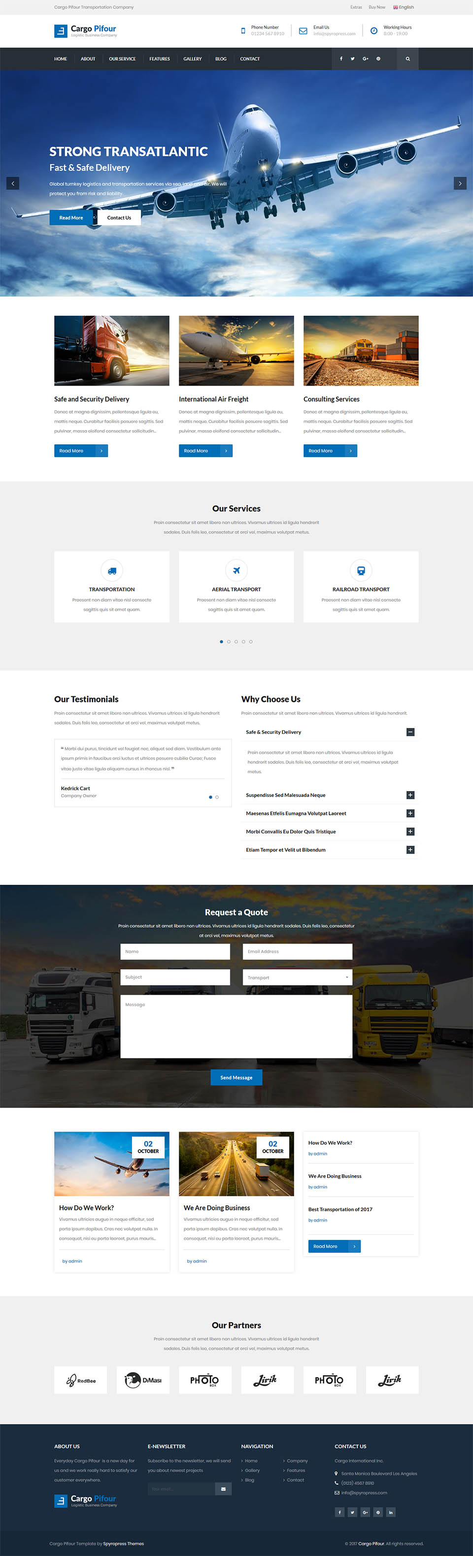 WordPress template ThemeForest Pifour