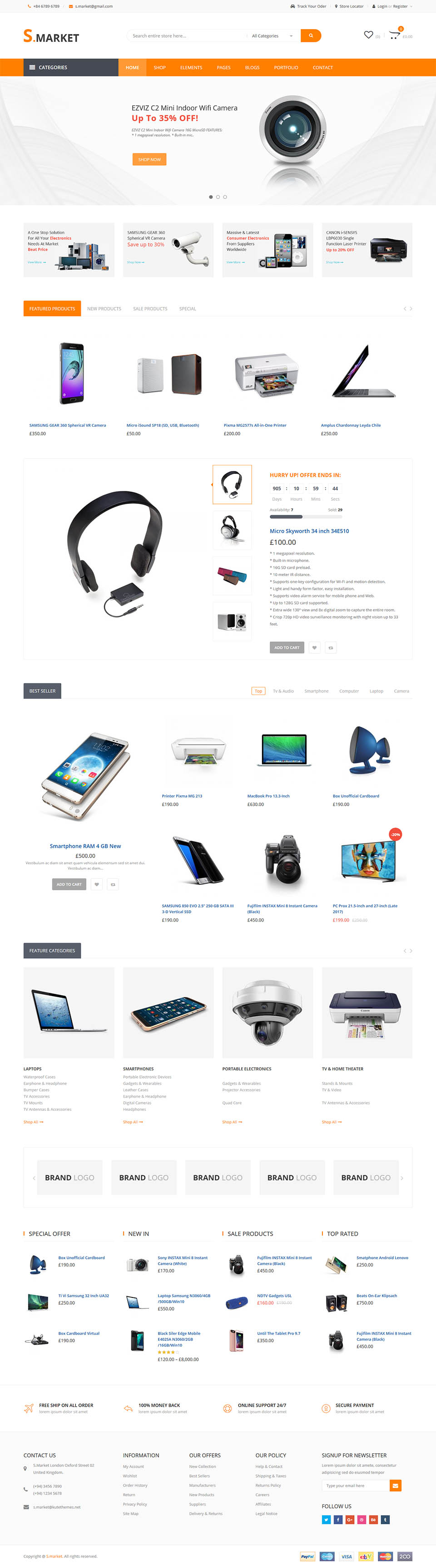 WordPress template ThemeForest Smarket