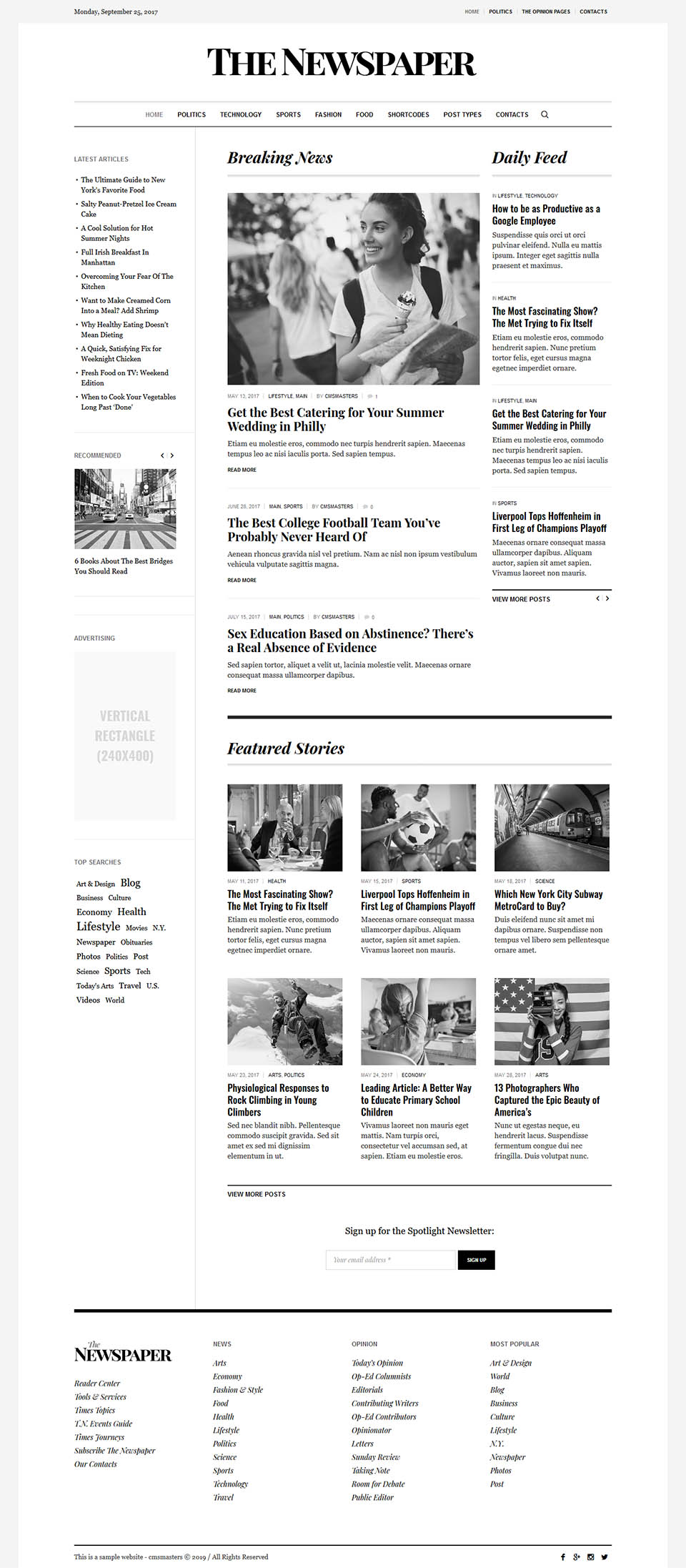 WordPress template ThemeForest The Newspaper