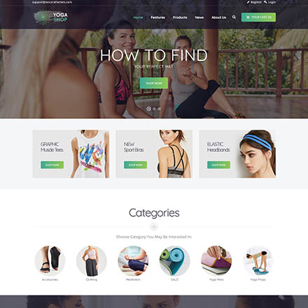 ThemeForest Yoga Shop