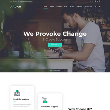 ThemeForest Aagan