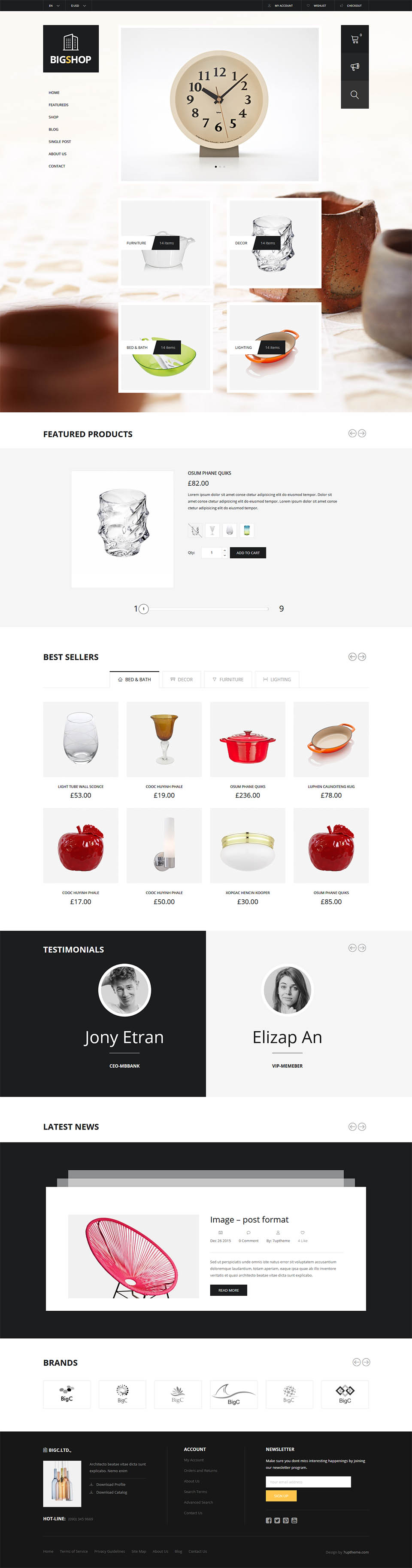 WordPress template ThemeForest Big Shop