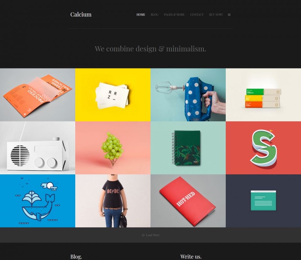 WordPress template ThemeForest Calcium