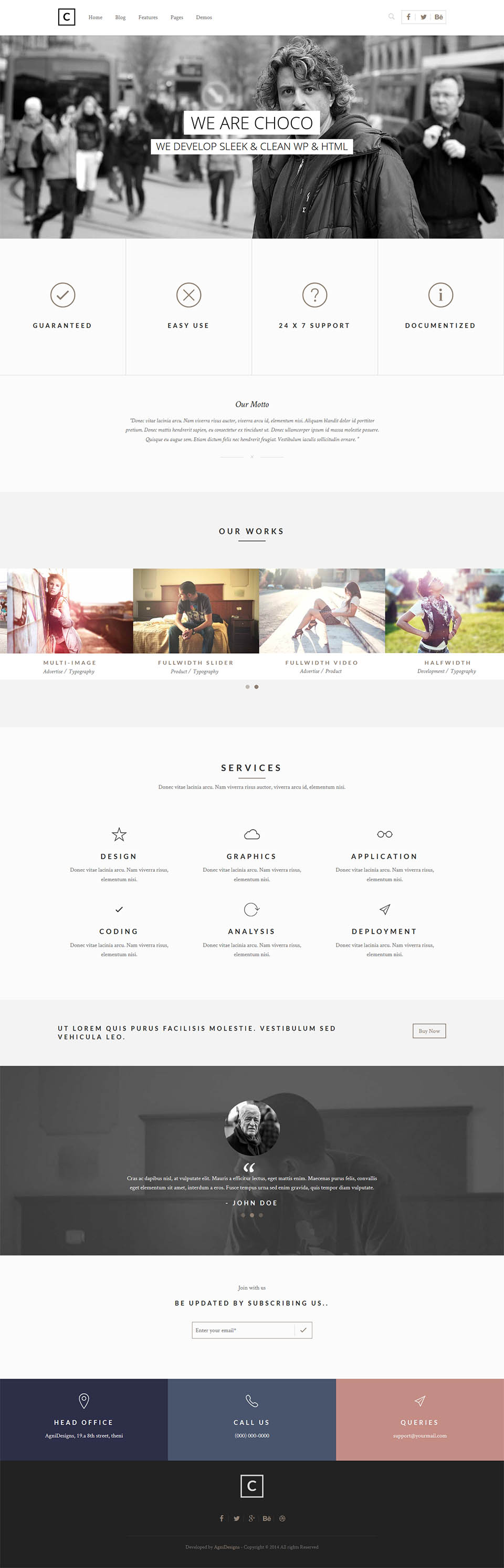 WordPress template ThemeForest Choco