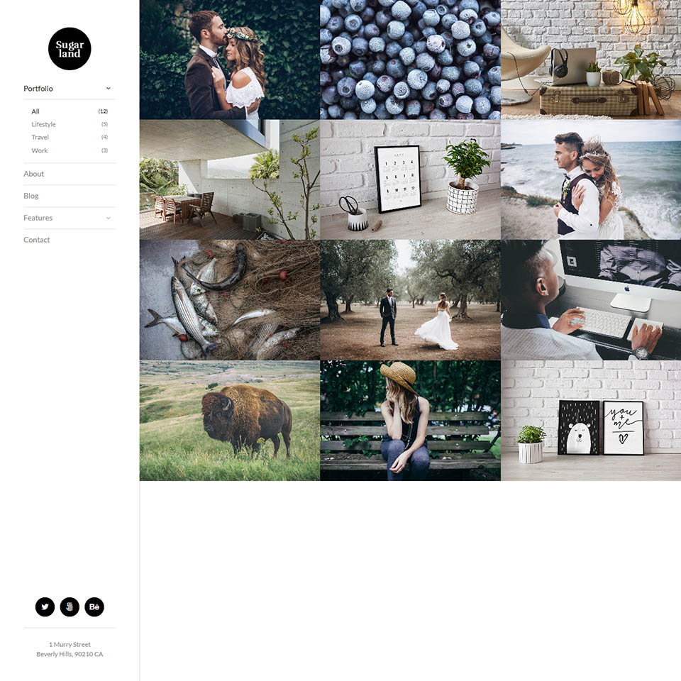 WordPress template ThemeForest Sugarland