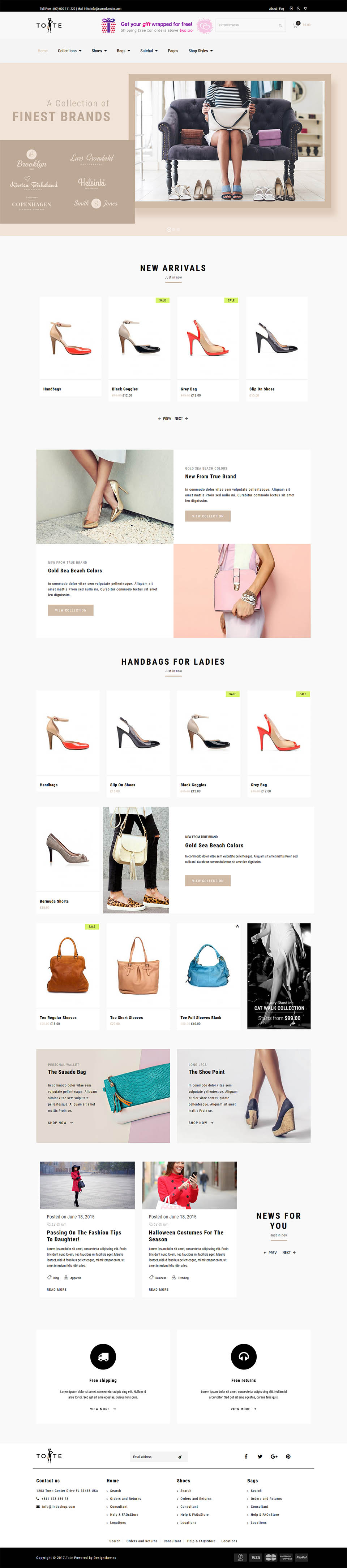 WordPress template ThemeForest Tote