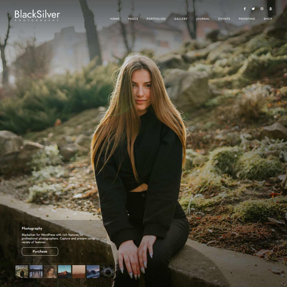 WordPress template ThemeForest Blacksilver