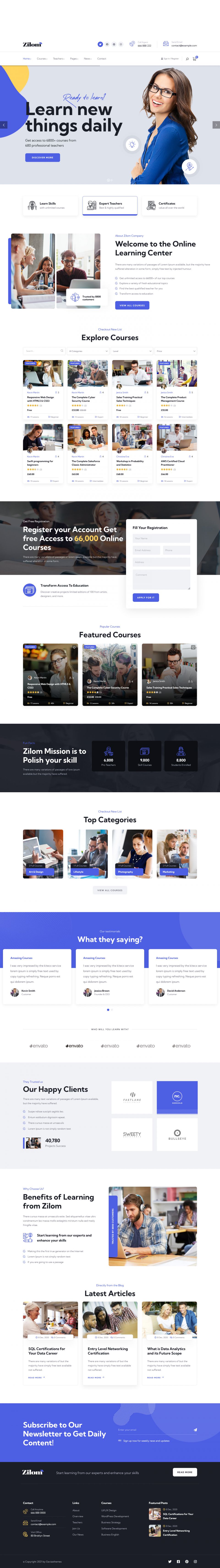 WordPress template ThemeForest Zilom