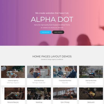 ThemeForest Alpha Dot