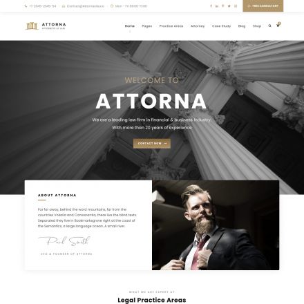 ThemeForest Attorna