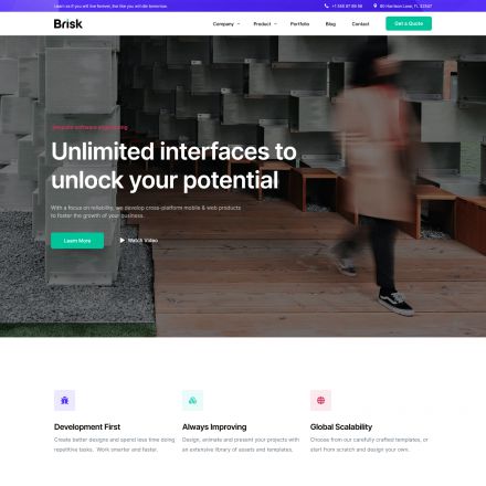 ThemeForest Brisk