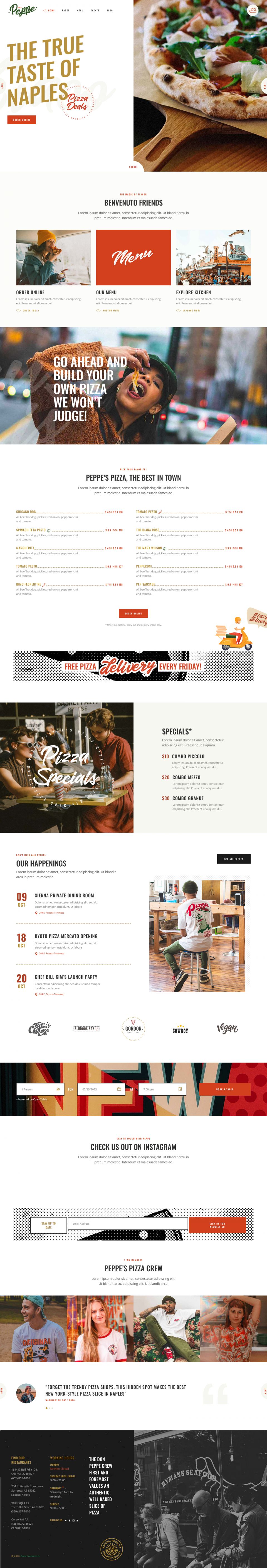 WordPress template ThemeForest Don Peppe