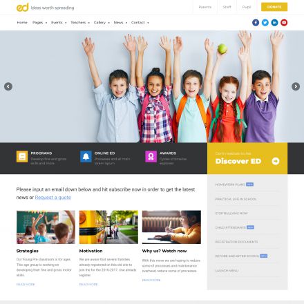 ThemeForest Ed School