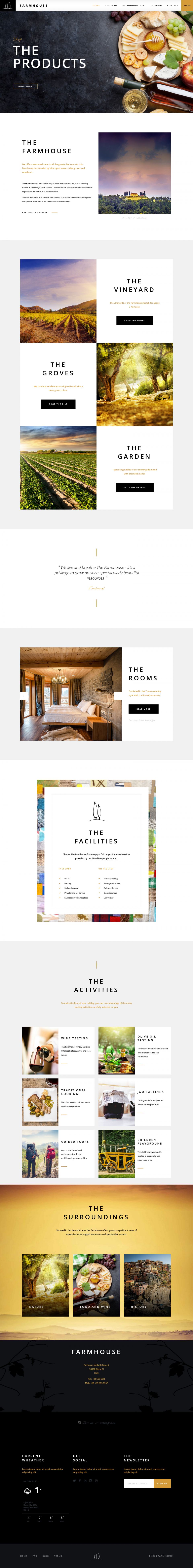 WordPress template ThemeForest Farmhouse