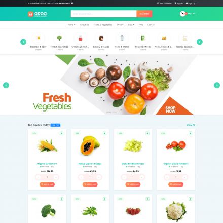 ThemeForest Groci