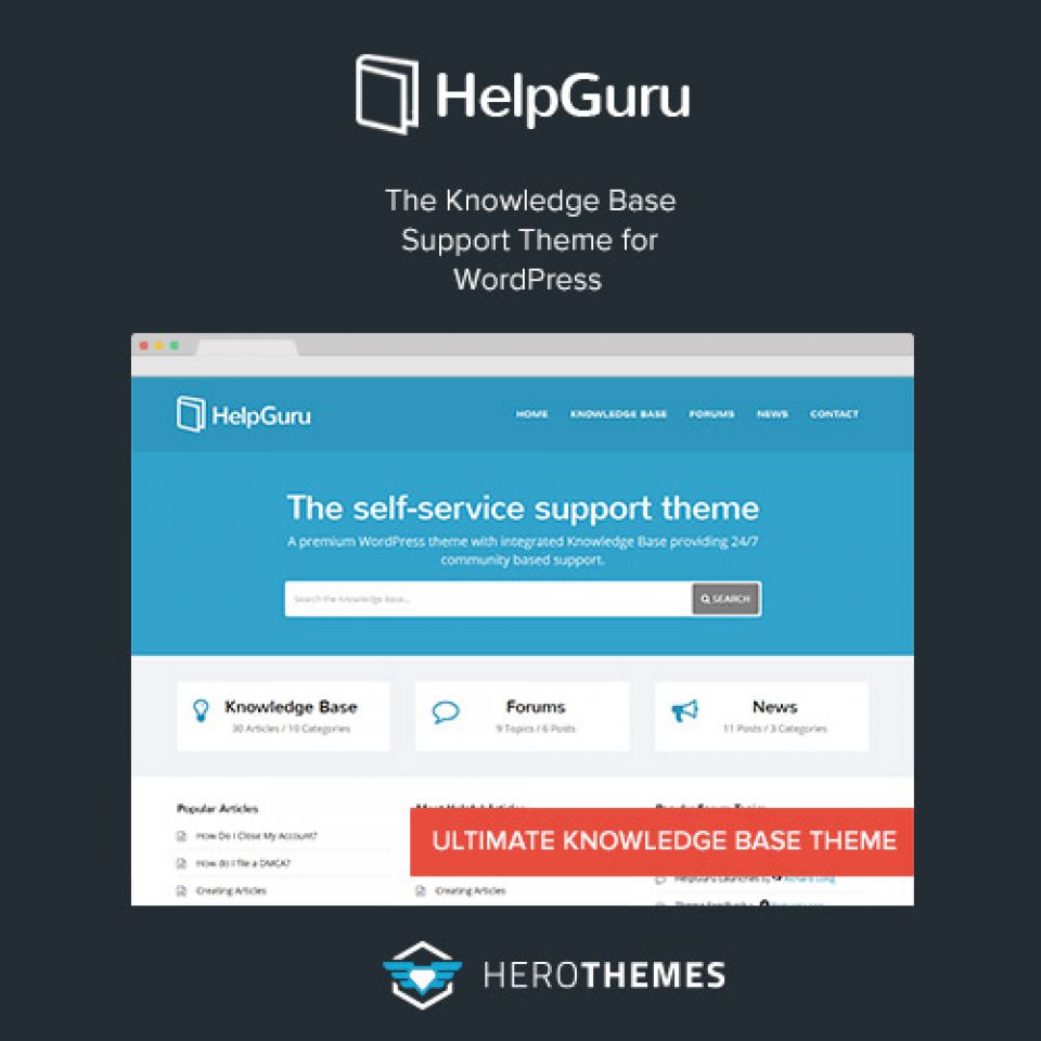 WordPress template ThemeForest HelpGuru