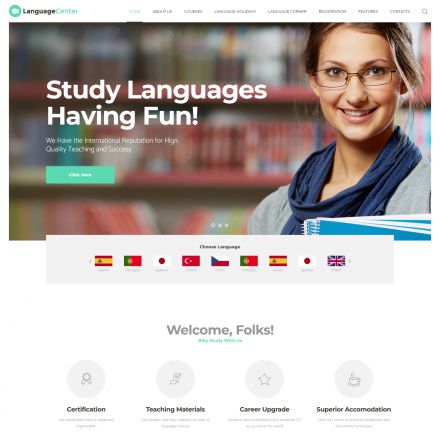 ThemeForest Language Center